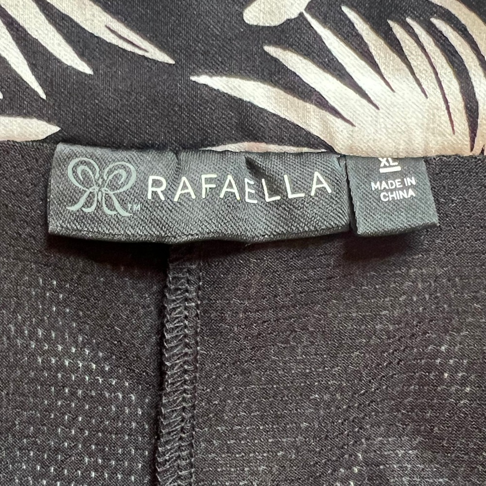 Rafaella Womens XL Stretch Skort Black White Tropical Floral - Picture 5 of 8